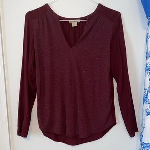 Red Long sleeve Top